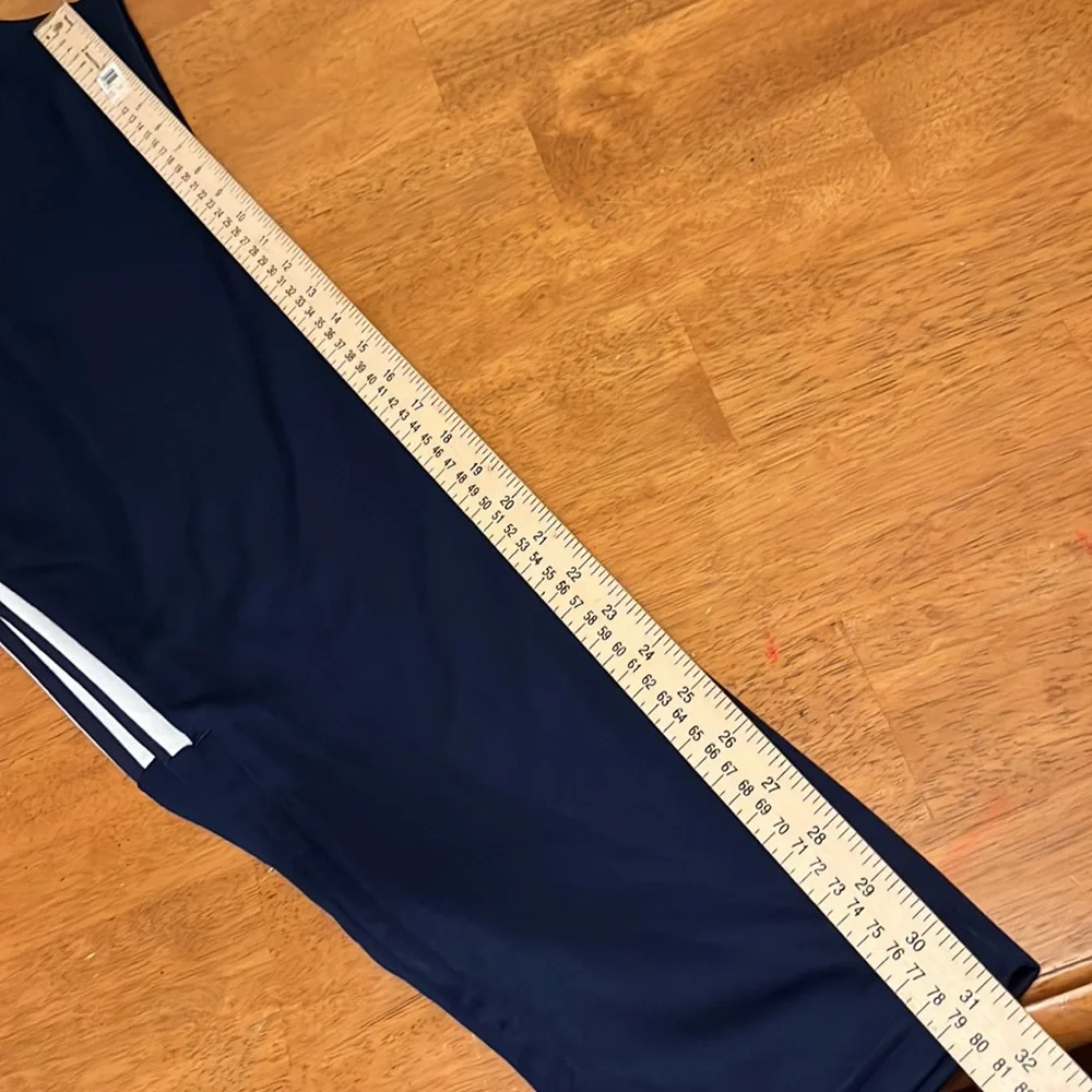 Adidas Mens 2XLT Big & Tall Blue and White Athletic Workout Lounge Pants